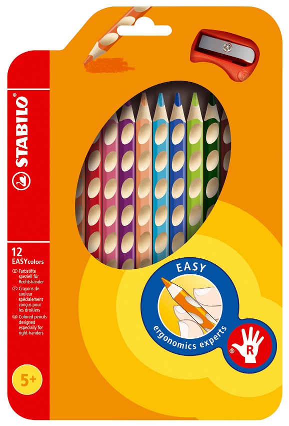 STABILO Farbstift EASYcolors Rechtshänder im 12-er Set