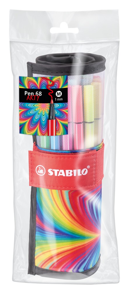 STABILO Fasermaler Pen 68 ARTY 25er Set in Rolletui