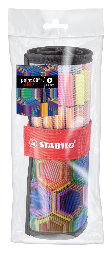 STABILO Fineliner Point 88 ARTY 25er Set in Rolletui