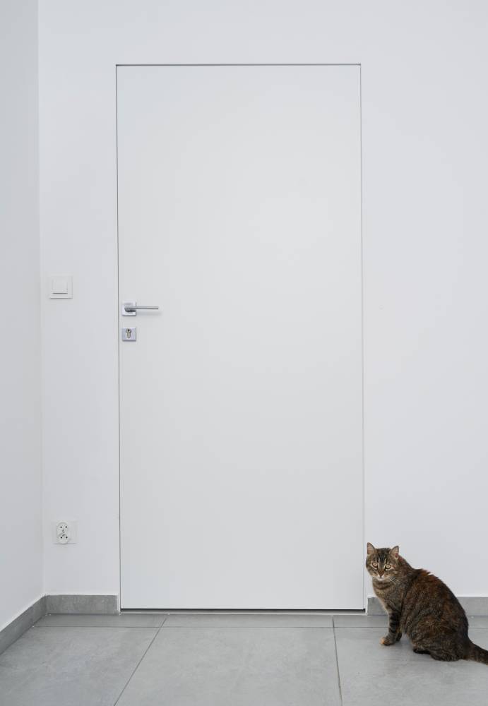 Zimmertüren mit unsichtbaren Zargen 'DMB SET' PVC - Tapetentüren inkl. Zarge