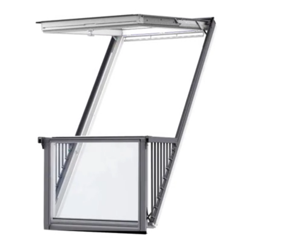 Velux Balkonfenster Cabrio GDL 2066 Energie Plus Weiß 114 x 252 SK19