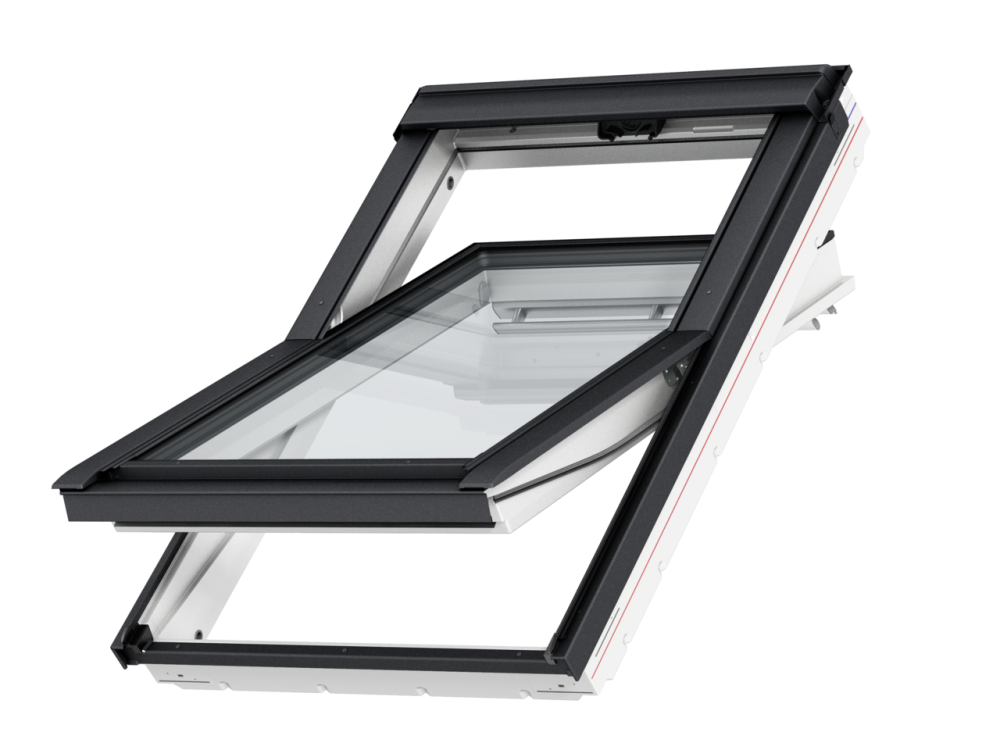 VELUX Elektro Paket - Elektrisches Dachfenster 3fach Verglasung Energie mit Eindeckrahmen