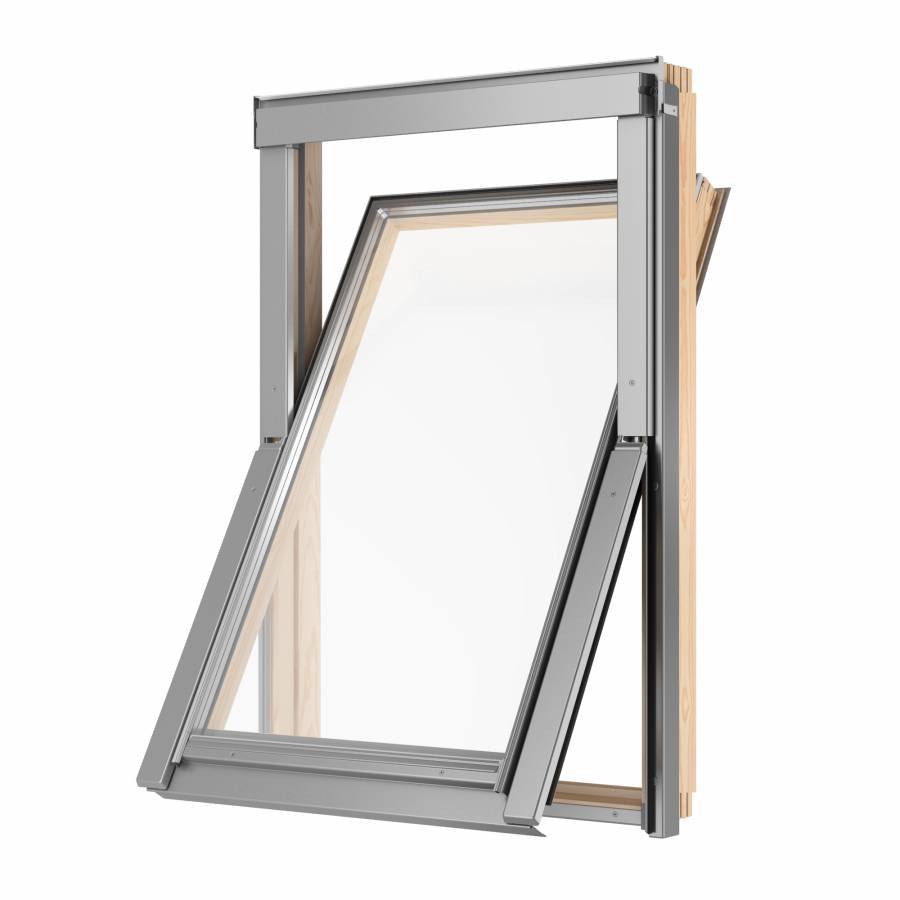 VELUX Gruppe Sparpaket Dachfenster Rollo RoofLite Holz SLIM PINE mit Eindeckrahmen