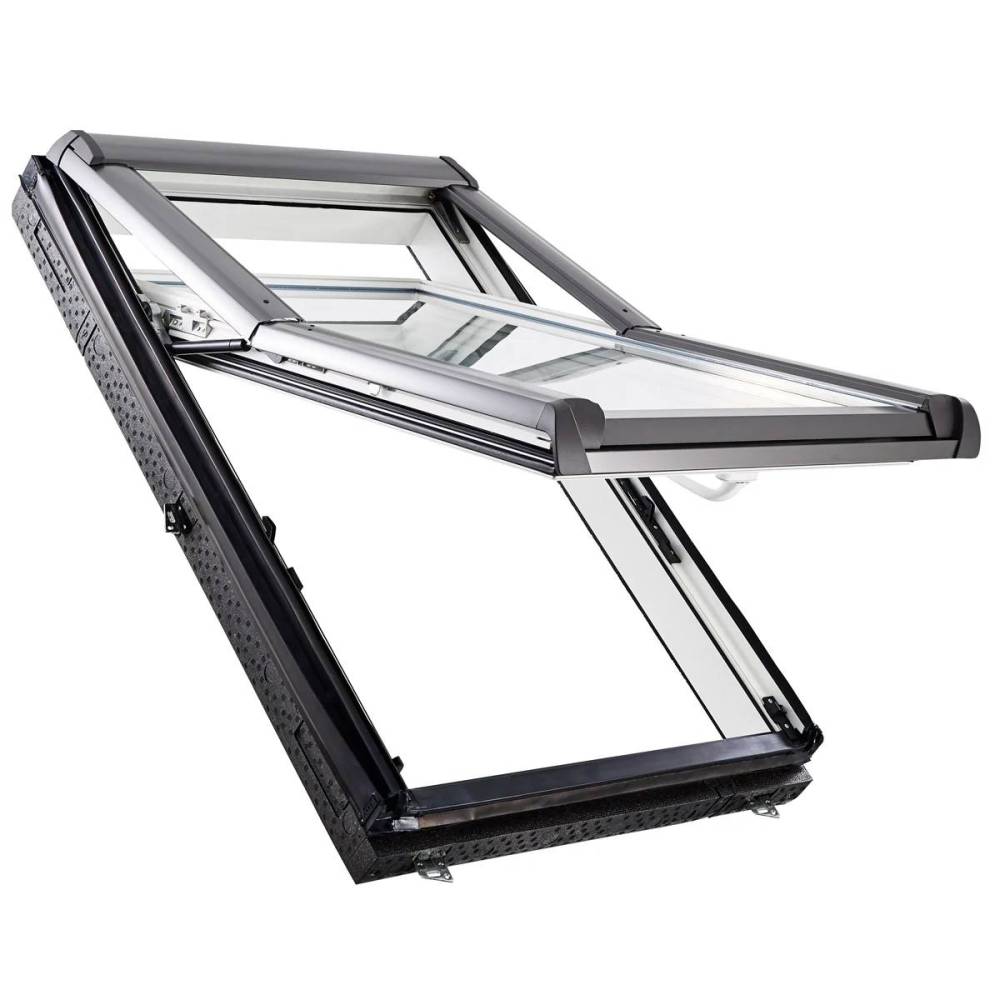 Roto R7 Dachfenster - Die Klapp-Schwing Alternative - mit verbesserter Schwingfunktion, mit Wärmedämmung und Eindeckrahmen