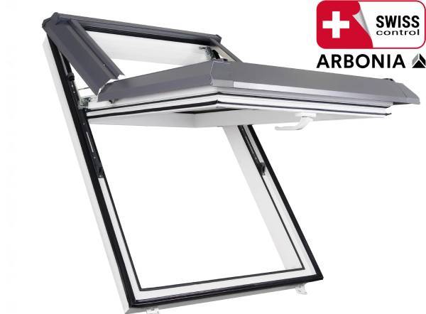 Skyfens SUPRO Triple Termo - dreifach Verglasung Kunststoff Dachfenster mit Eindeckrahmen