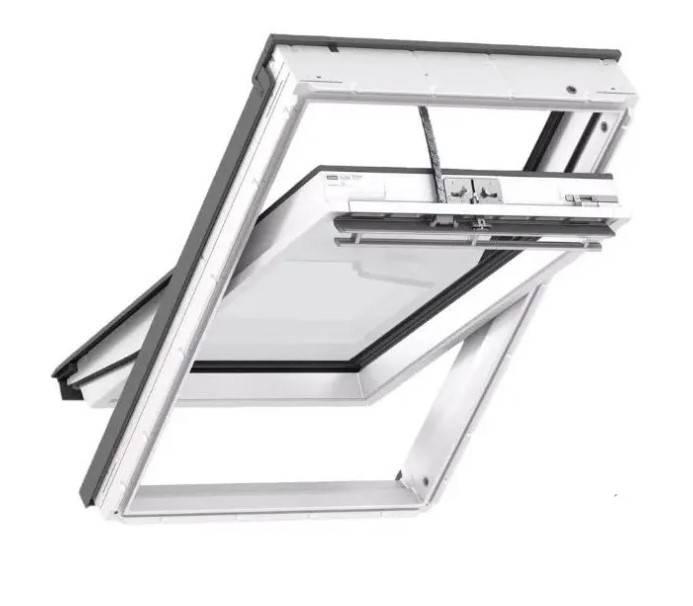 VELUX Solar Dachfenster Kunststoff Komplettpaket– dreifach Verglasung Energie mit Eindeckrahmen