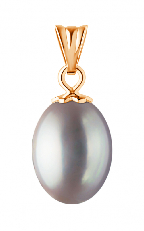 Gaura Pearls Perlenanhänger - schwarz, 585 Roségold