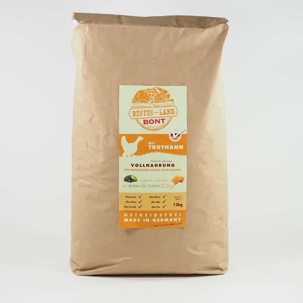 Bont Bestes vom Land Truthahn Trockenfutter für Hunde - 12kg