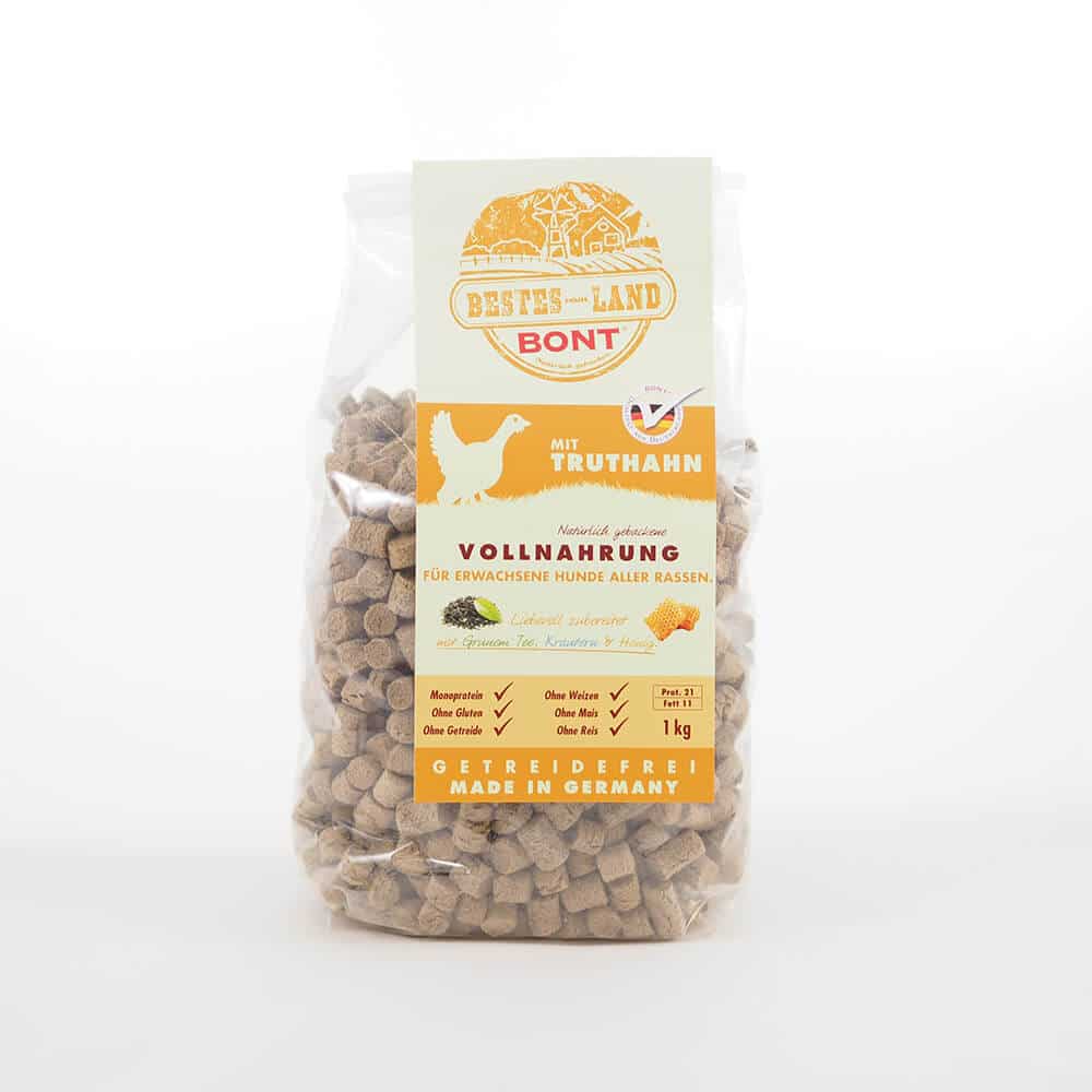 Bont Bestes vom Land Truthahn Trockenfutter für Hunde  - 1kg