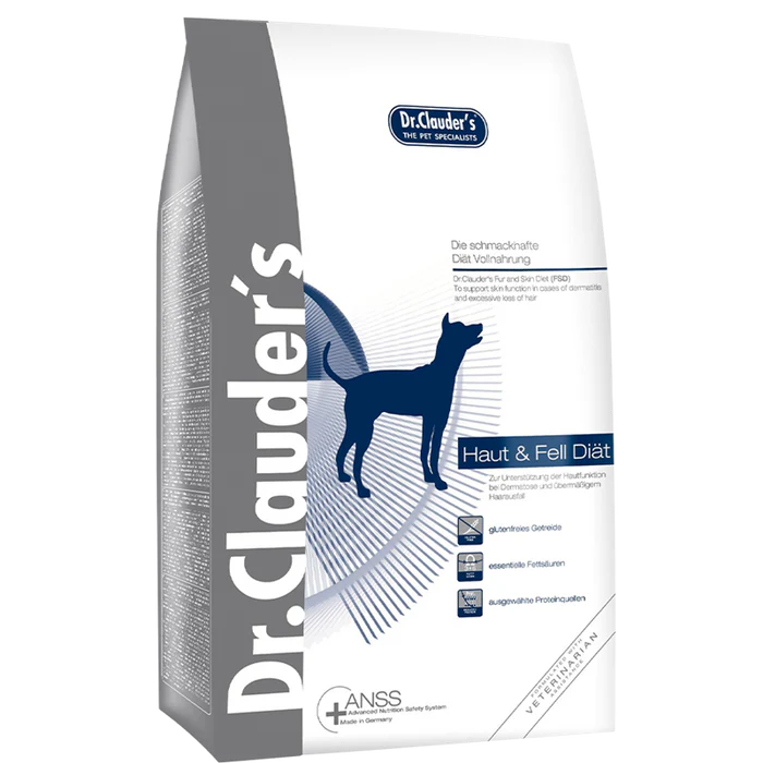 Dr Clauder Trockenfutter für Hund Diät FSD Haar & Haut - 4kg