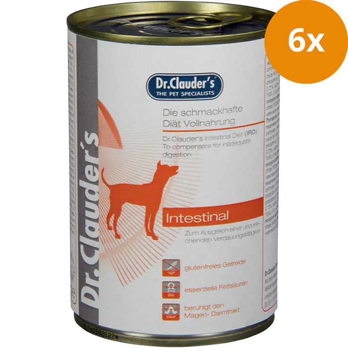 Dr Clauder Nassfutter für Hund Diät IRD Intestinal 6 x 400g - Sparpaket: 6 x 400 g