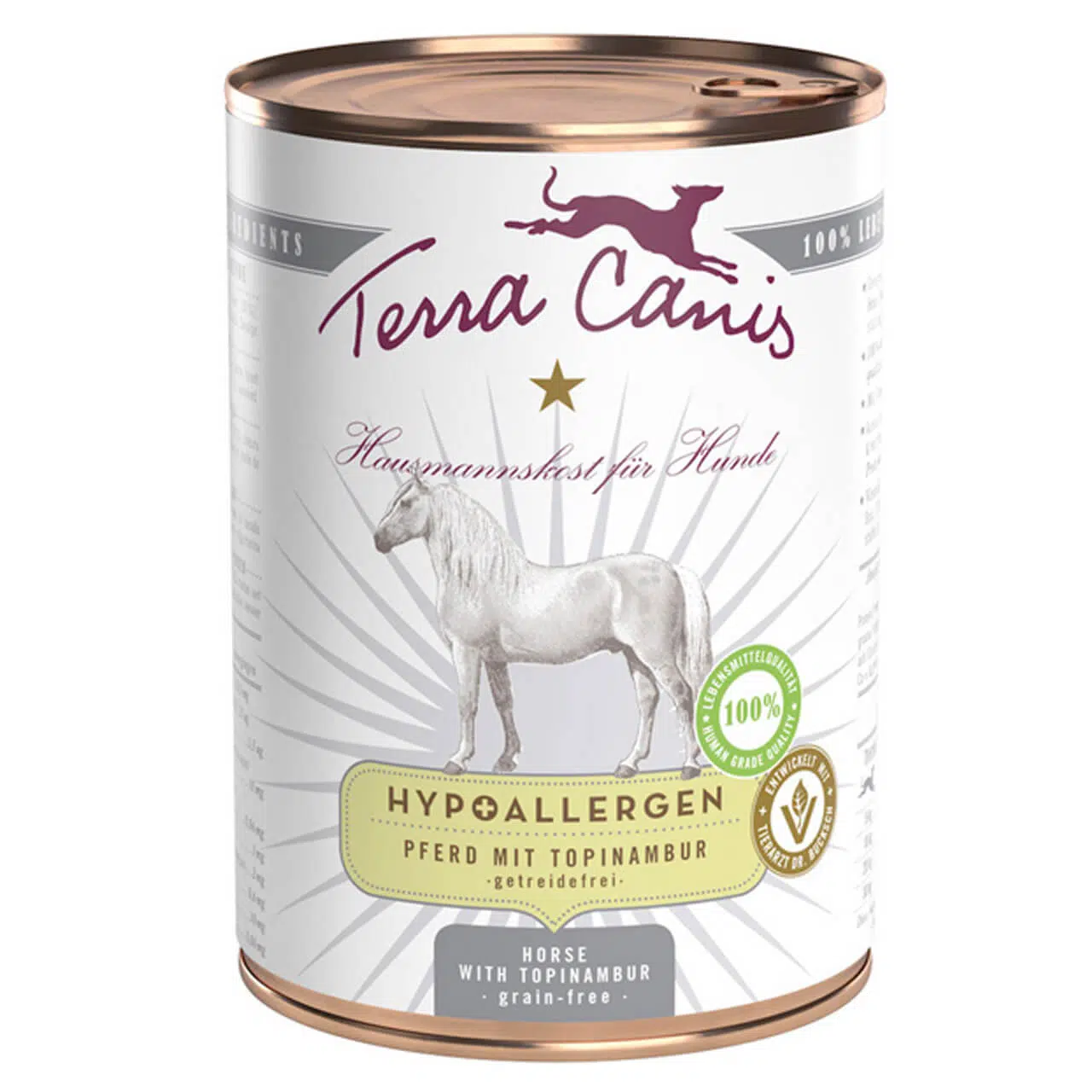 Terra Canis Nassfutter für Hunde Pferd mit Topinambur Hypoallergen