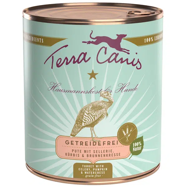 Terra canis Nassfutter für Hunde Getreidefrei Pute - 400g