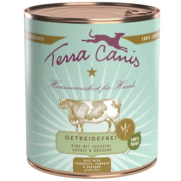 Terra canis Nassfutter für Hunde Getreidefrei Rind - 800g