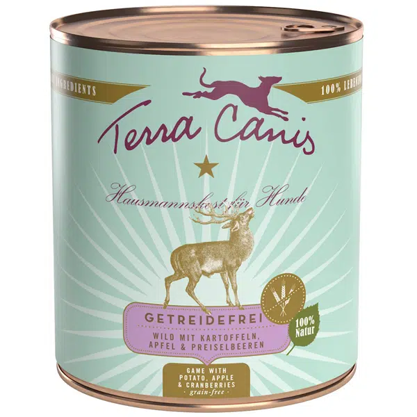 Terra canis Nassfutter für Hunde Getreidefrei Wild