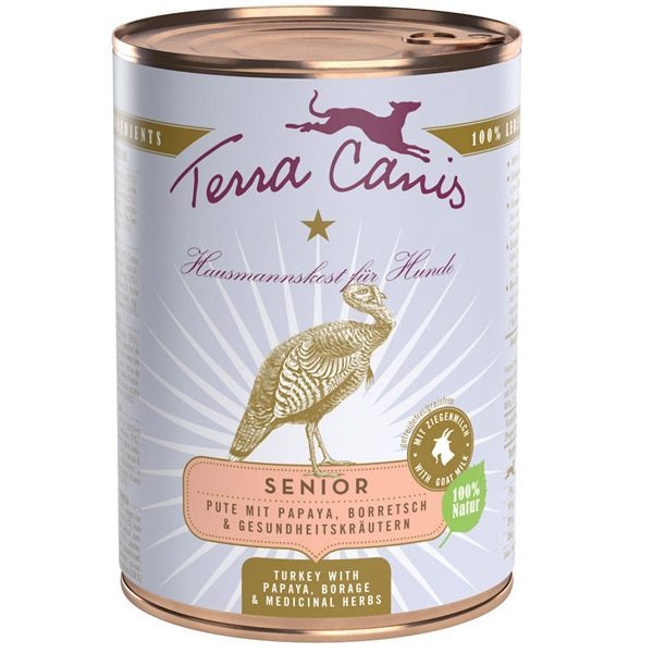Terra canis Nassfutter für Hunde Senior Pute - 800g