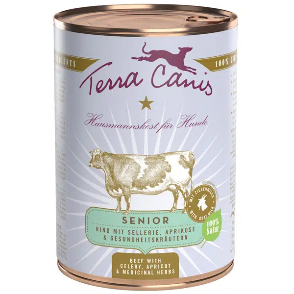 Terra canis Nassfutter für Hunde Senior Rind - 400g