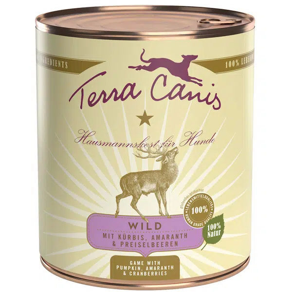 Terra canis Nassfutter für Hunde classic Wild - 800g