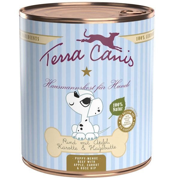 Terra canis Nassfutter für Hunde Welpe Rind - 200g