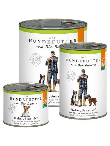 Defu Nassfutter für Hunde BIO Huhn Sensitiv - 820g