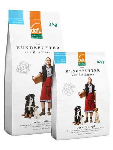 Defu Trockenfutter für Hunde BIO Geflügel Junior