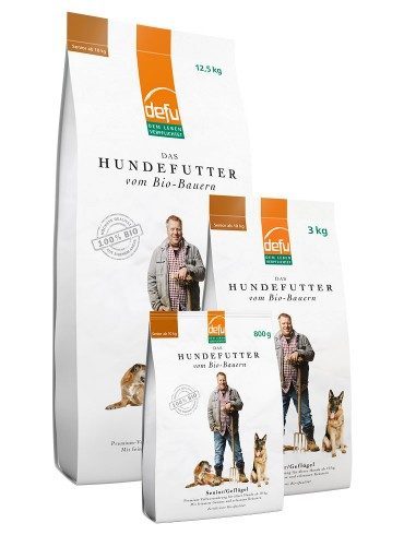 Defu Trockenfutter für Hunde BIO Geflügel Senior - 800g