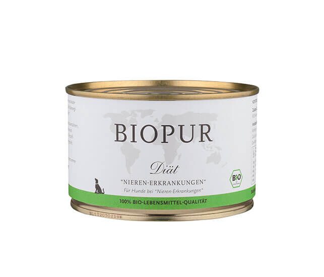 Biopur Nieren-Diätfutter Spezielle Bio-Nahrung zur Unterstützung der Nierenfunktion