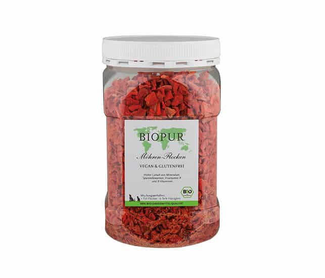 BIOPUR für Hunde und Katzen Bio Möhren-Flocken - 1,2kg