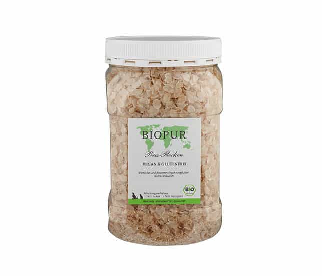 BIOPUR für Hunde und Katzen Bio Reis-Flocken - 1,3kg