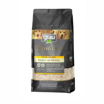 Grau Tiernahrung Excellence SDC Premium Mix Reismix mit Gemüse - Sparpaket: 2 x 10kg