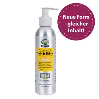 Grau tiernahrung Hokamix Skin und Shine bei Hunden und Katzen für Haut und Fell - 1l