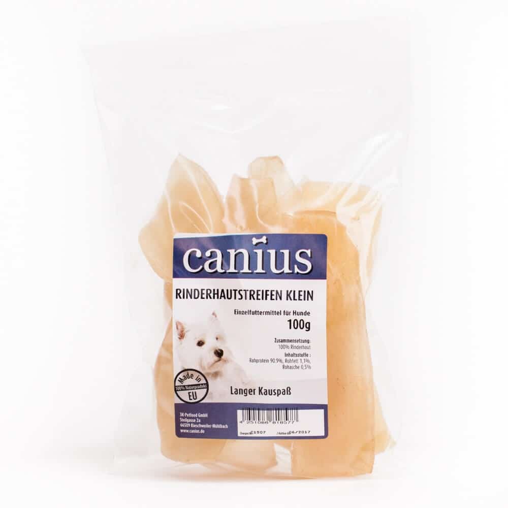 Canius Hundesnacks Rinderhautstrei klein 8 Stk x 100g
