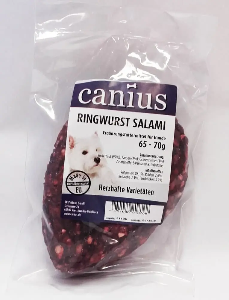 Canius Hundesnacks Ringwurst Salami 10Stk x 70g