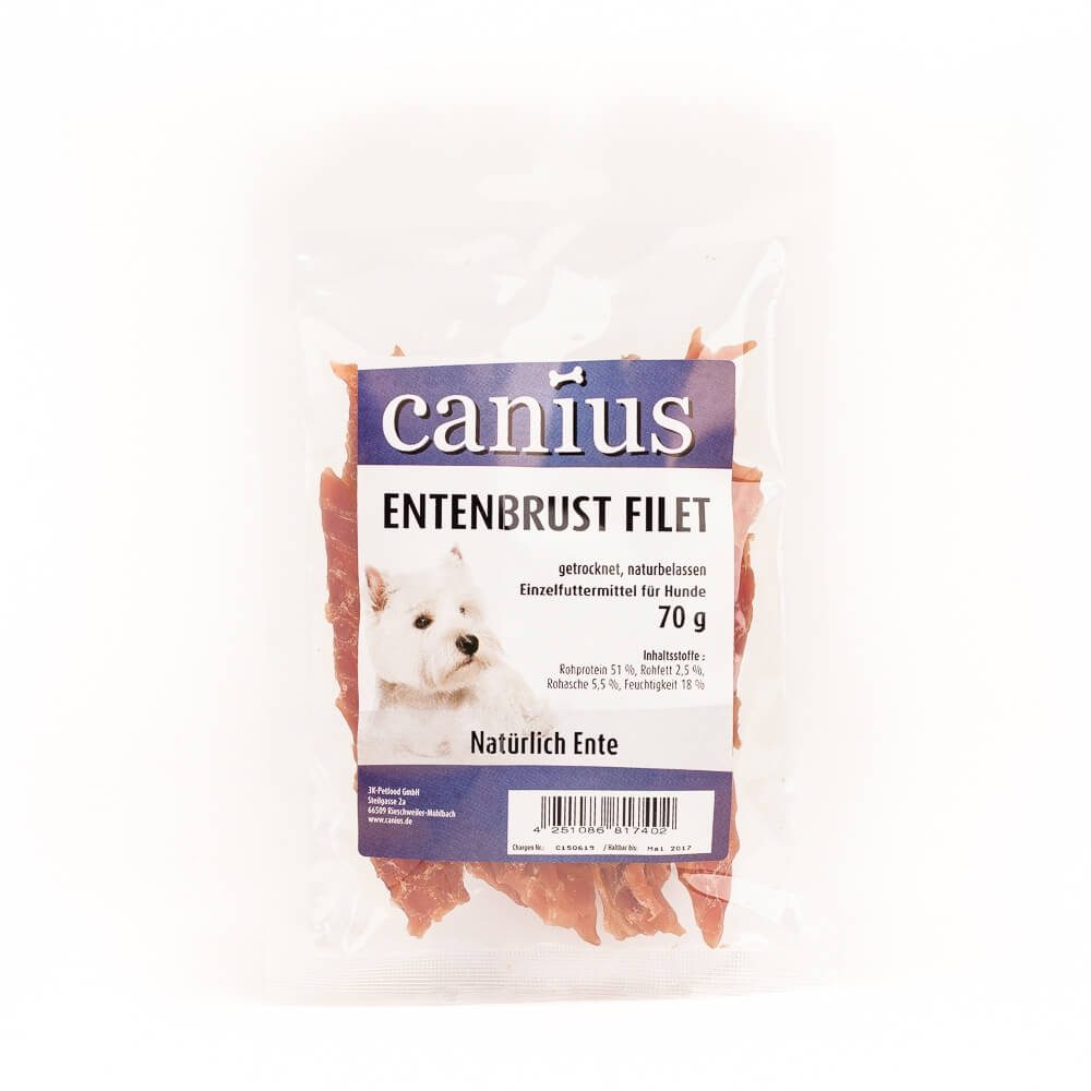 Canius Hundesnacks Entenbrust Filet 12Stk x 70g