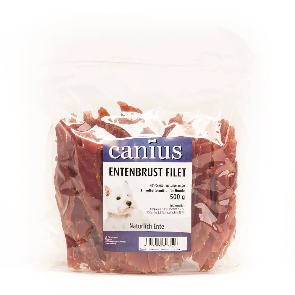 Canius Hundesnacks Entenbrust Filet 6x 500g