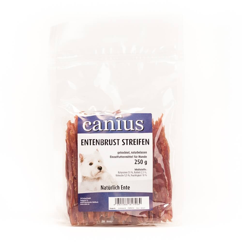 Canius Hundesnacks Entenbrust Streifen 10 x 250g