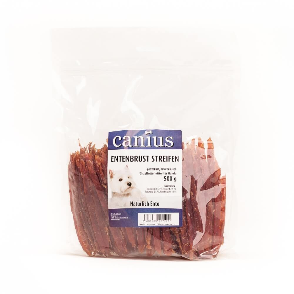 Canius Hundesnacks Entenbrust Streifen 6 x 500g