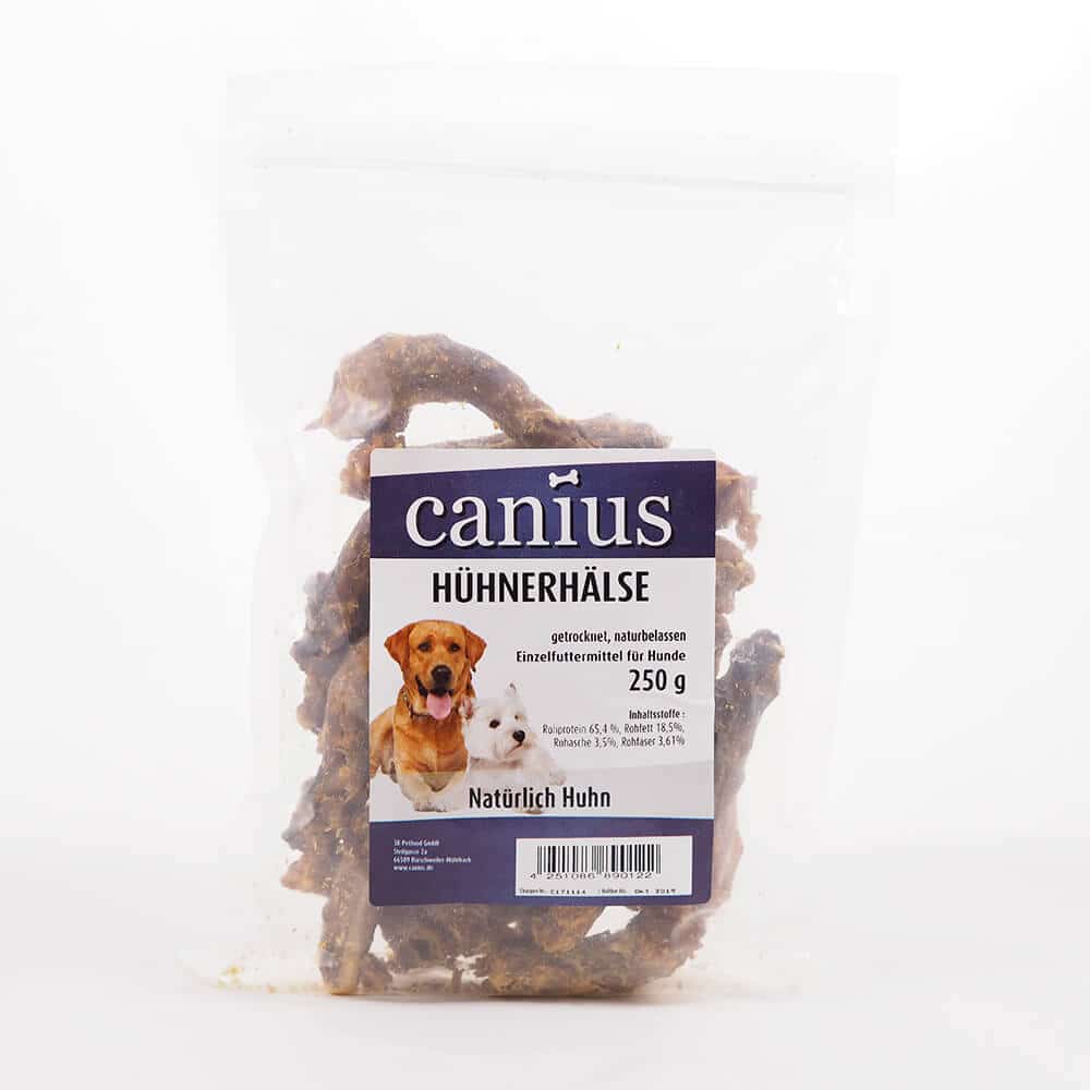 Canius Hunde Snacks Hühnerhälse  8x 250g