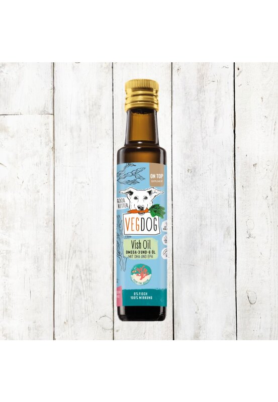 Vegdog | Vish-Oil 250 ml | Nahrungsergänzungsmittel | Hund