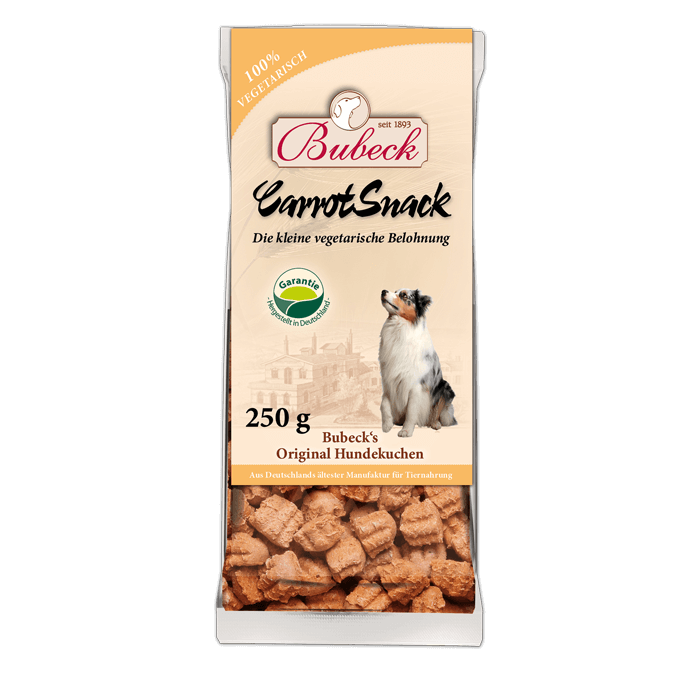 BUBECK Snacks für Hunde HUNDEKUCHEN Carrot Snack
