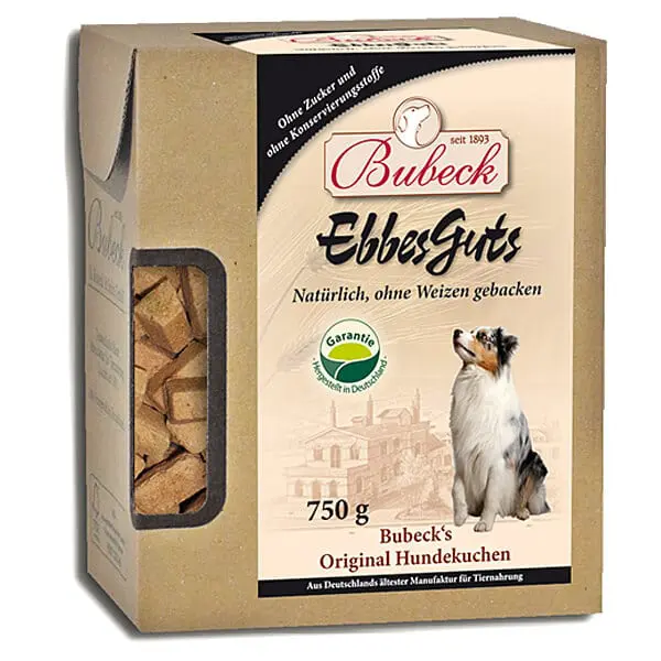BUBECK Snacks für Hunde HUNDEKUCHEN Ohne Weizen Ebbes Guts - 10kg