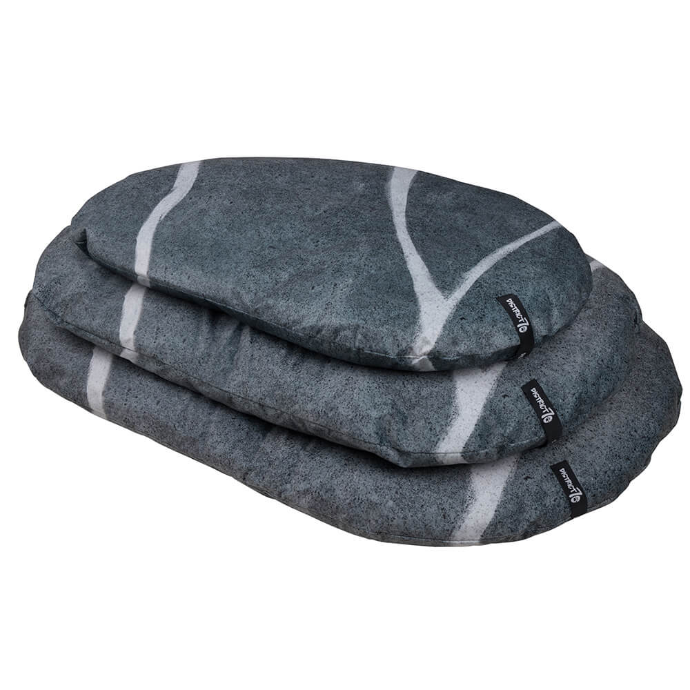 District 70 PEBBLE Hundekissen - Medium, Dunkelgrau