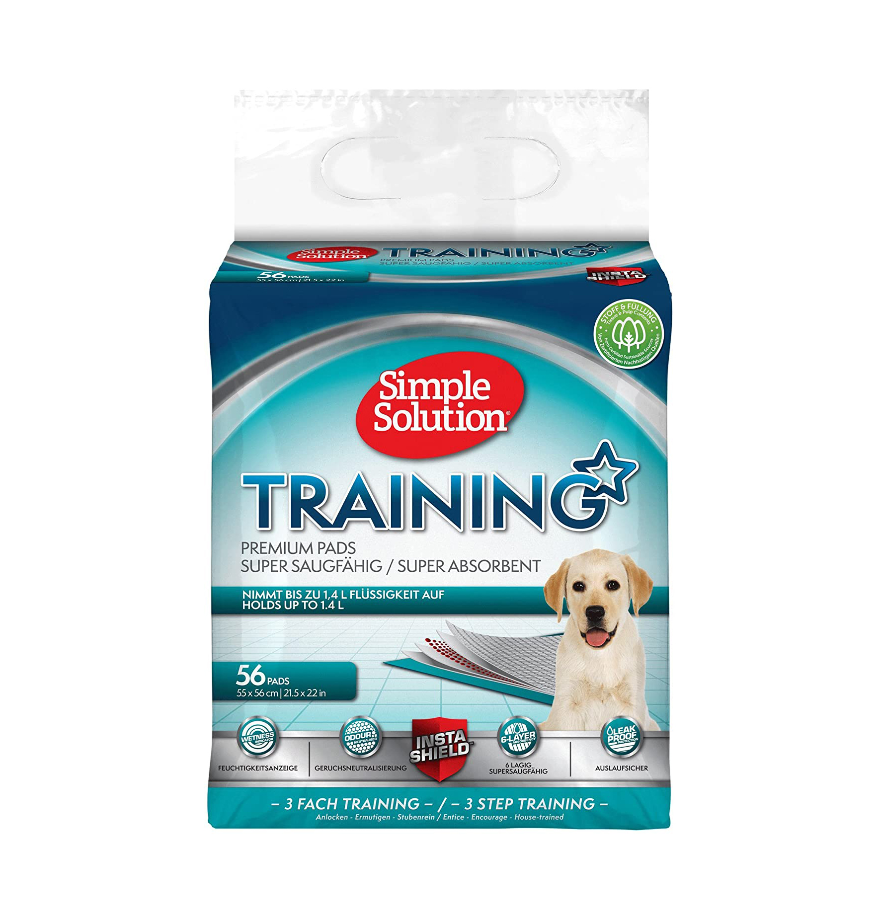 Simple Solution - Training/Stubenreinheit Hunde Puppy Pads 54x57cm 56 St.