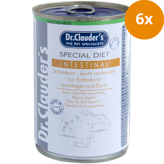 Dr Clauder Nassfutter für Hund Special Diet Intestinal 6 x 400g - Sparpaket: 6 x 400 g