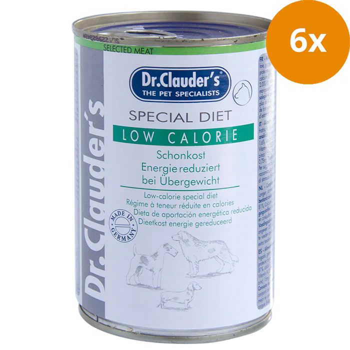 Dr Clauder Nassfutter für Hund Special Diet Low Calorie 6 x 400g