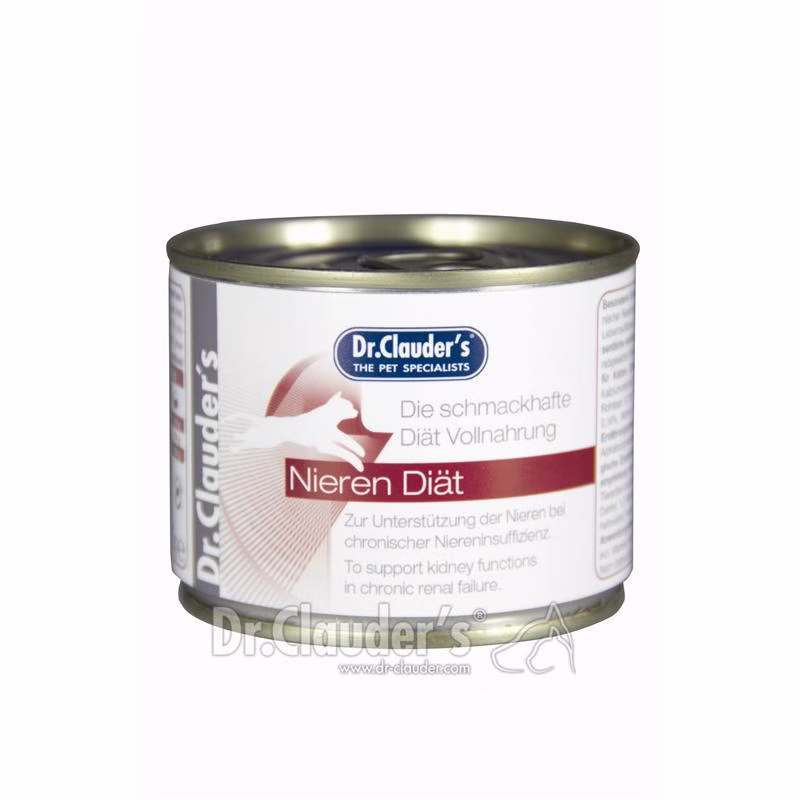Dr Clauder Nassfutter für Katzen Diät Nieren 6 x 200g - Sparpaket: 6 x 200 g