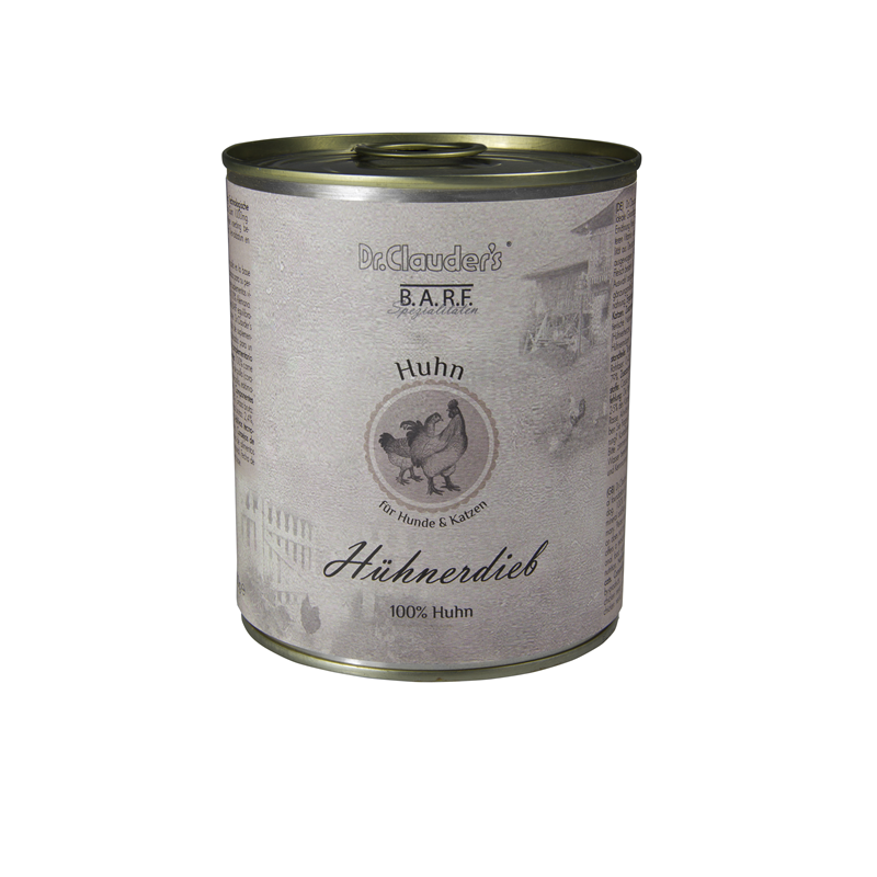 Dr.Clauder’s BARF Hühnerdieb Komplett Menü Hundenassfutter - Sparpaket: 6 x 800g
