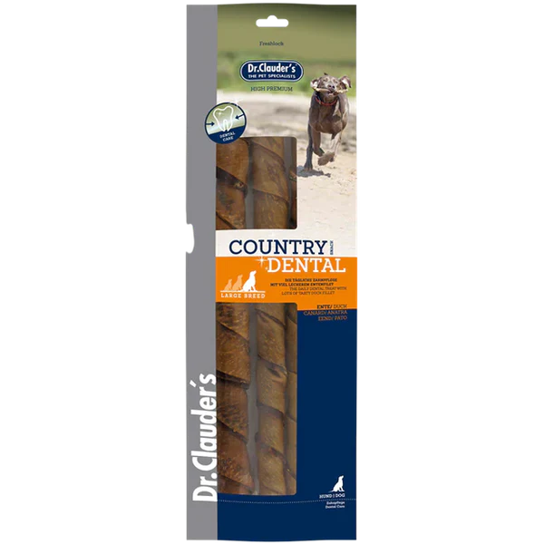 Dr Clauder Country Dental Hunde Snack Ente - Large Breed 8 x 315g