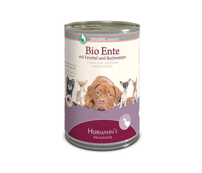 Herrmanns Sensible BIO Hunde Nassfutter Ente - 150g