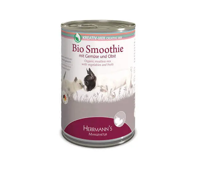 Herrmanns BIO Smoothie für Nassfutter Hunde und Katzen - Sparpaket: 12 x 400g